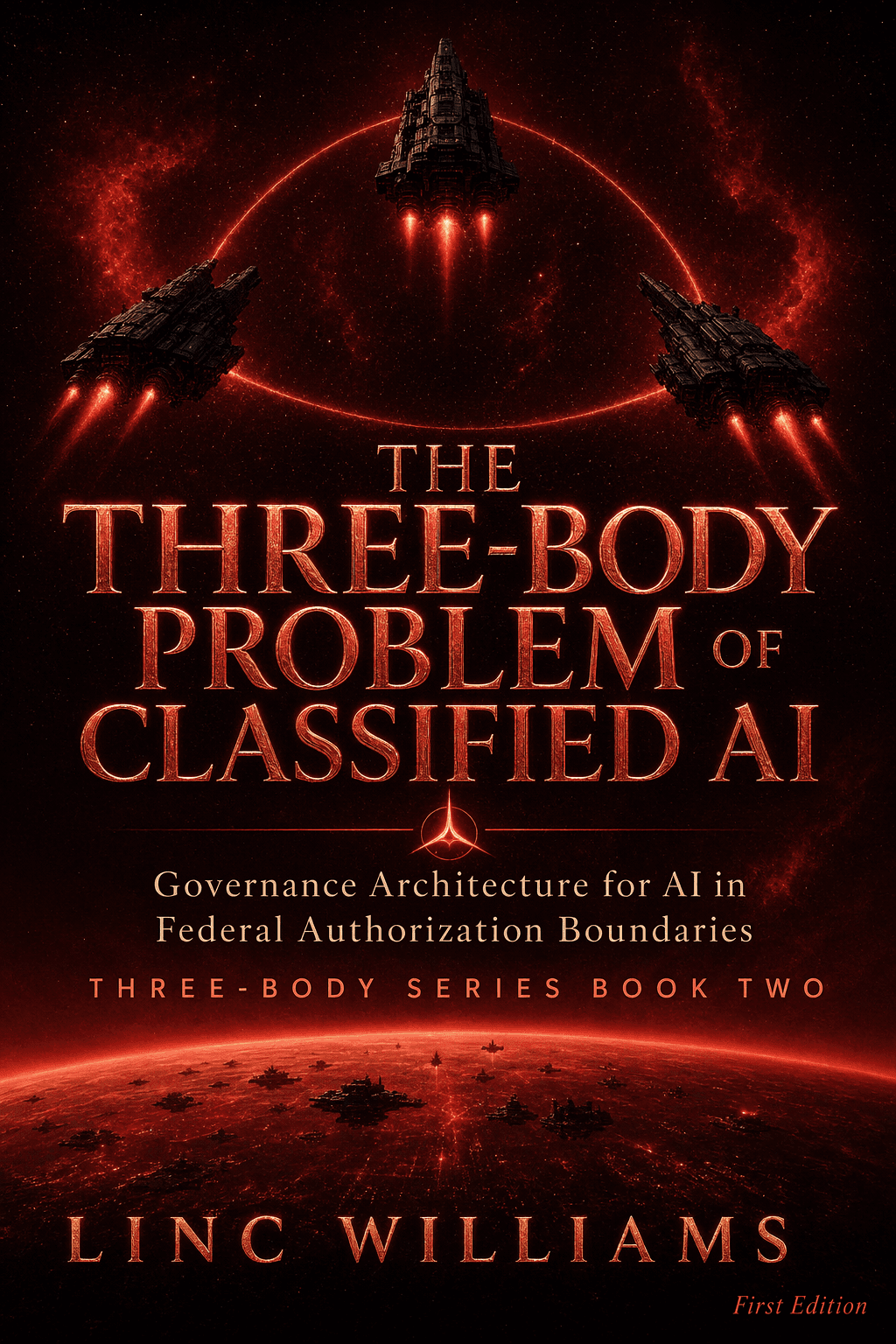 Cover of The Three-Body Problem of Classified AI