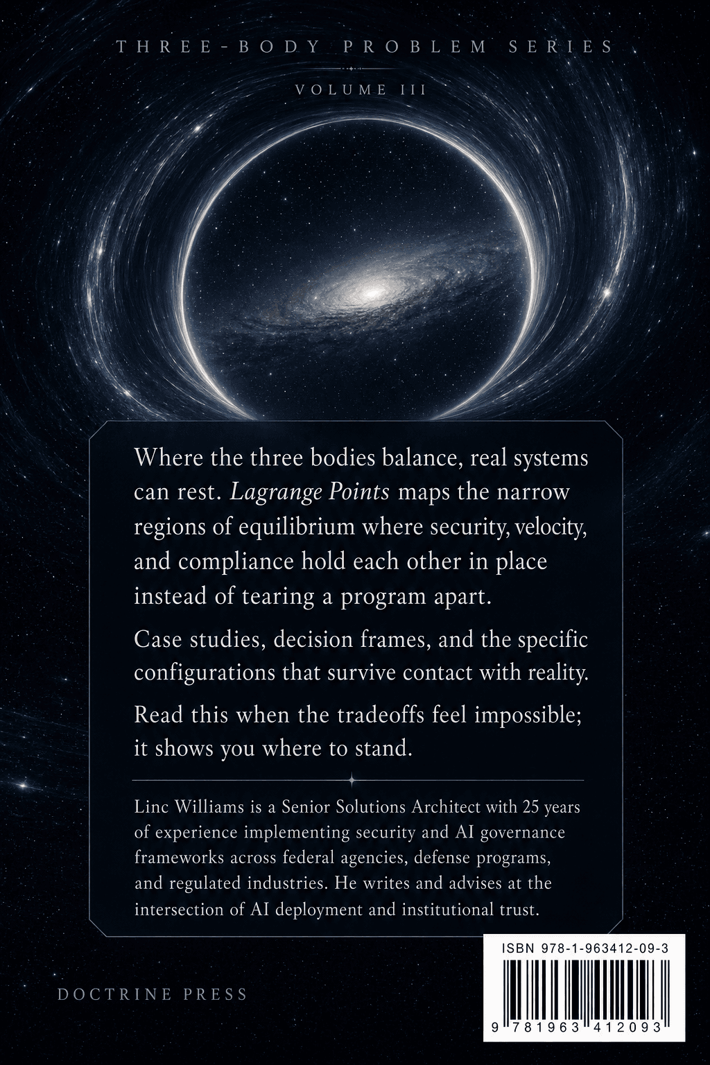 Back cover of Lagrange Points