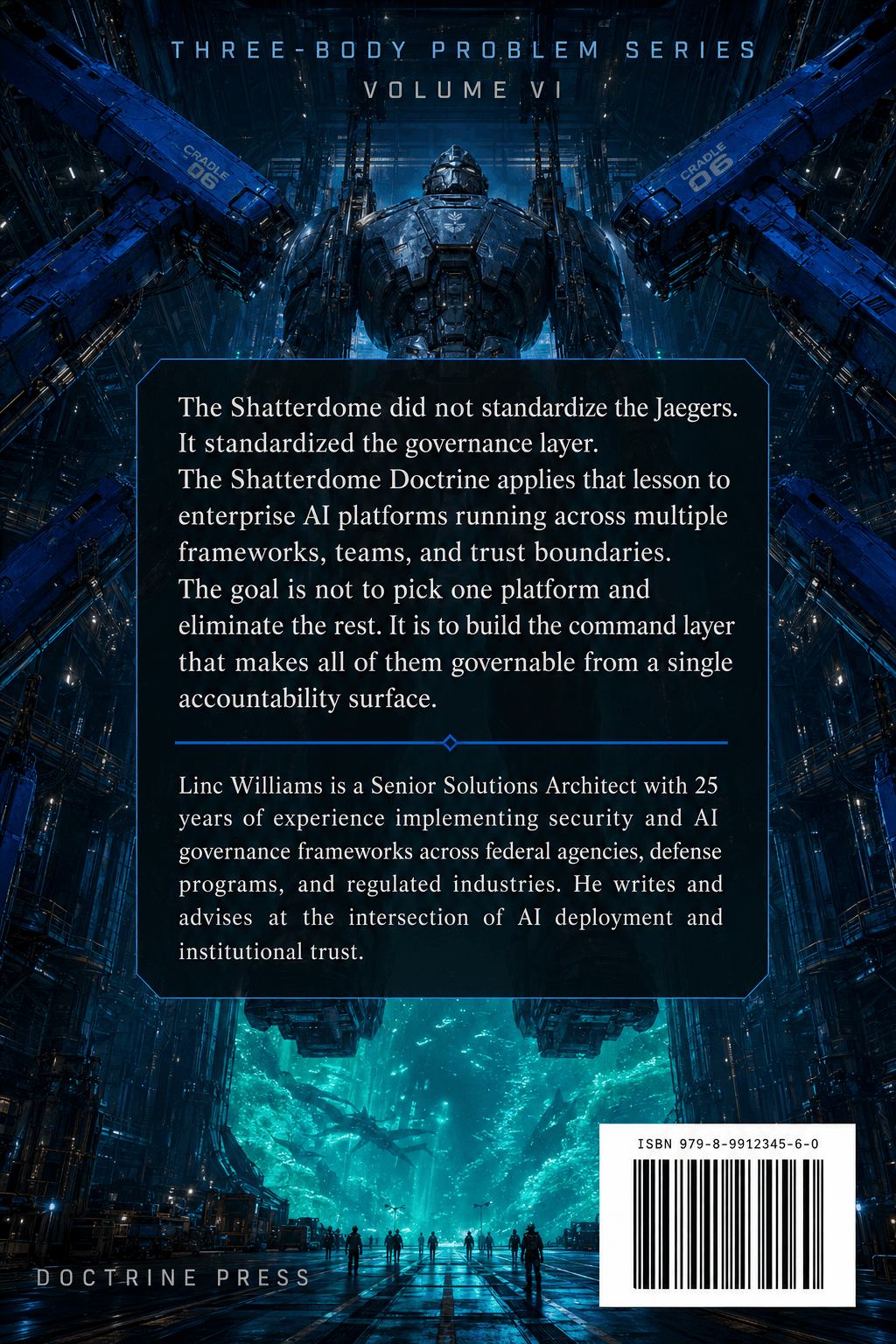 Back cover of The Shatterdome Doctrine