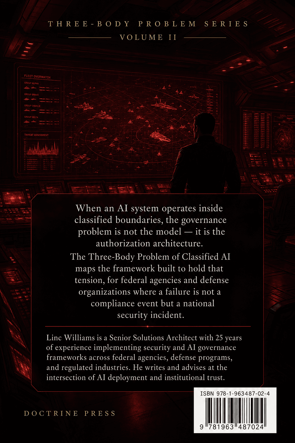 Back cover of The Three-Body Problem of Classified AI